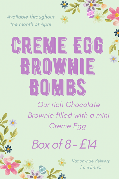 Creme Egg Brownie Bombs